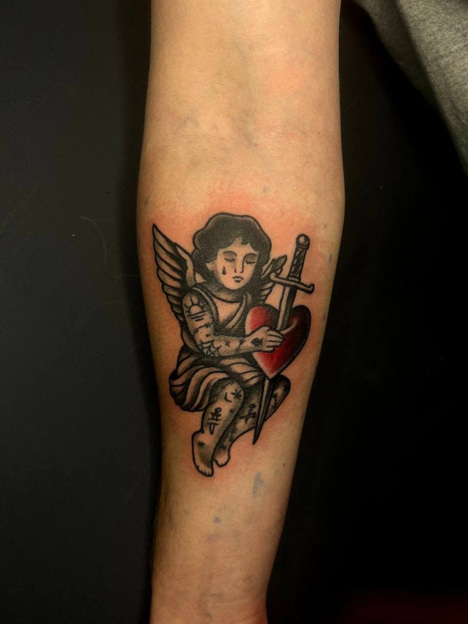 Angel with a heart.